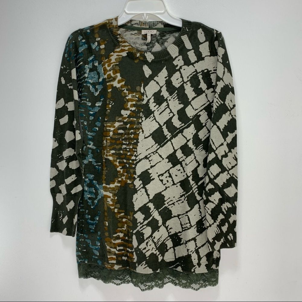 LOGO Tunic Sweater Cashmere blend